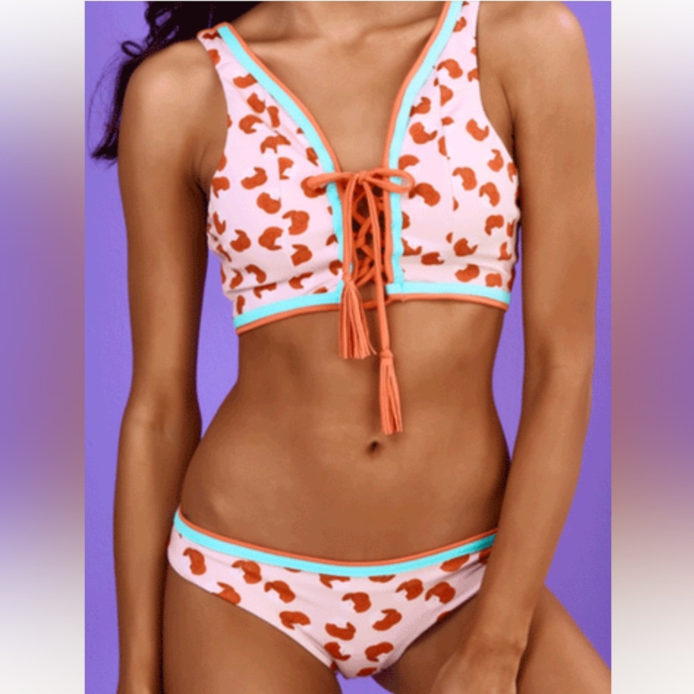 Ancora Bikini / Top Sz M / Bottom sz Med/ sold together/ Colombian Swimwear